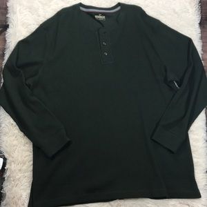 Outdoor Life Solid Green Thermal Long Sleeve